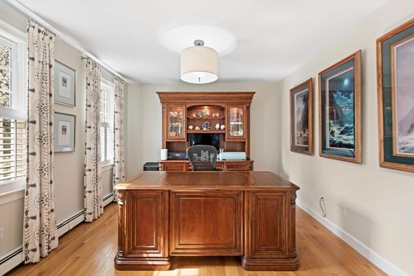 Home Office, Interior, Wood Texture Flooring