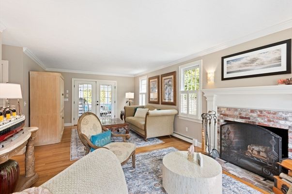Fireplace, Interior, Living room, Wood Texture Flooring