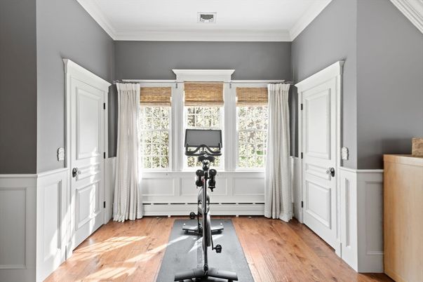 Fitness Equipment, Interior, Wood Texture Flooring