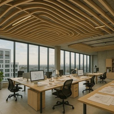 Home Office, Interior, Recessed Lighting, Water
