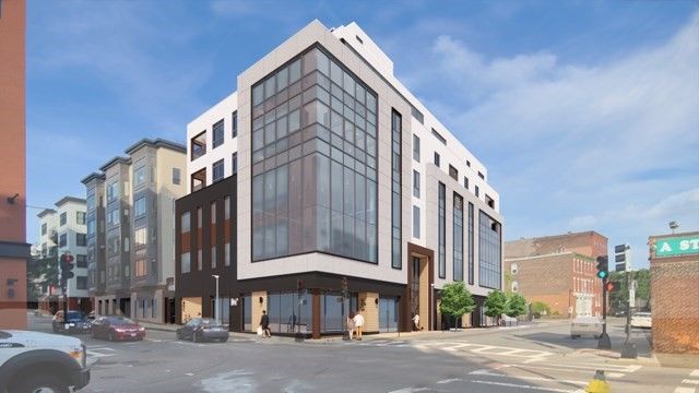 Exterior, Facade, Condo Building