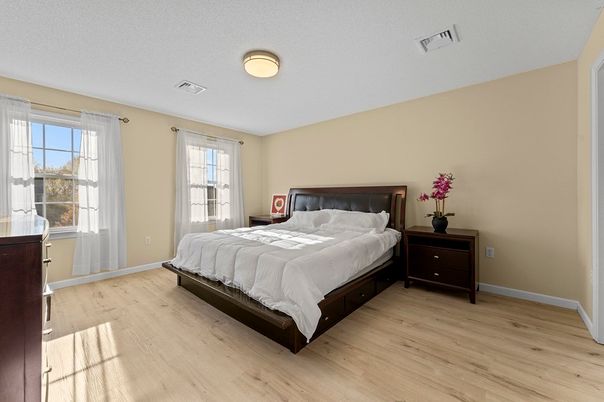 Bedroom, Interior, Wood Texture Flooring