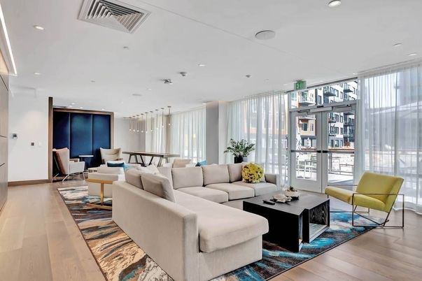 Dining room, Interior, Living room, Pendant Lights, Recessed Lighting, Wood Texture Flooring