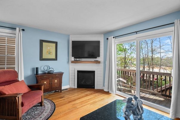 Fireplace, Interior, Wood Texture Flooring