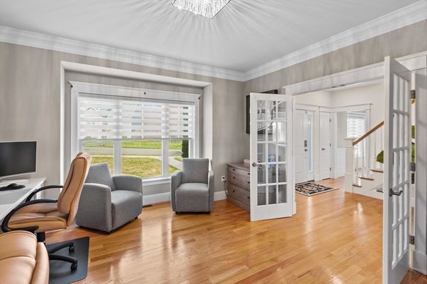 Home Office, Interior, Wood Texture Flooring