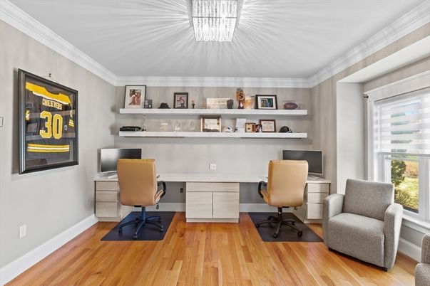Home Office, Interior, Wood Texture Flooring