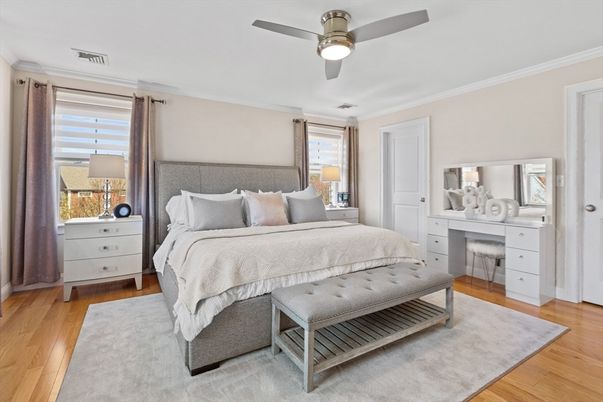 Bedroom, Interior, Wood Texture Flooring