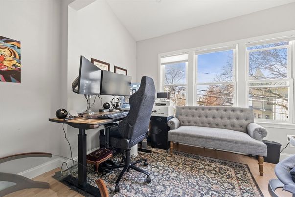 Home Office, Interior, Wood Texture Flooring