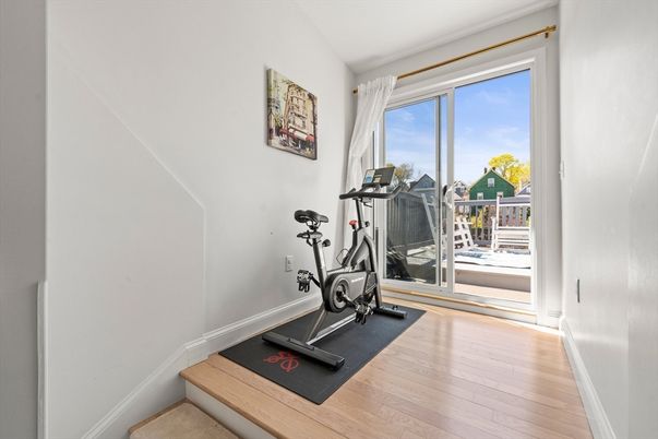 Fitness Equipment, Interior, Wood Texture Flooring
