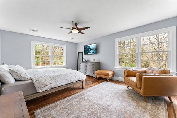 Bedroom, Interior, Wood Texture Flooring