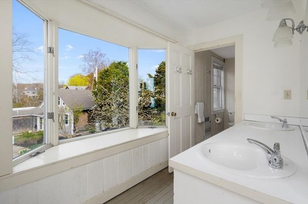 Bathroom, Interior, Wood Texture Flooring