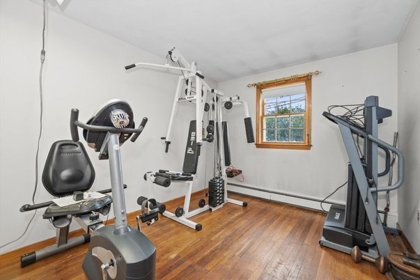 Fitness Equipment, Interior, Wood Texture Flooring