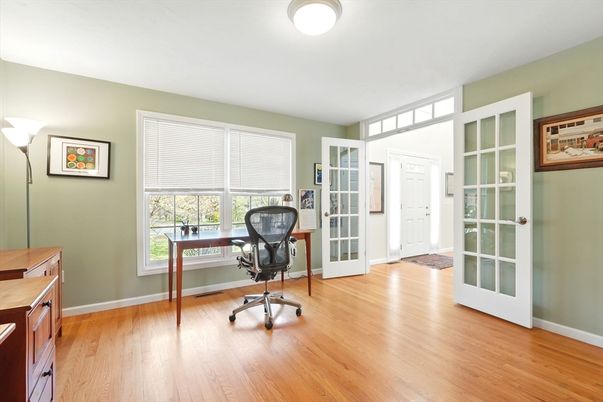 Home Office, Interior, Wood Texture Flooring