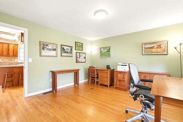 Home Office, Interior, Wood Texture Flooring