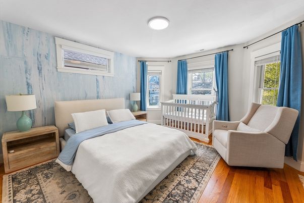 Bedroom, Interior, Wood Texture Flooring
