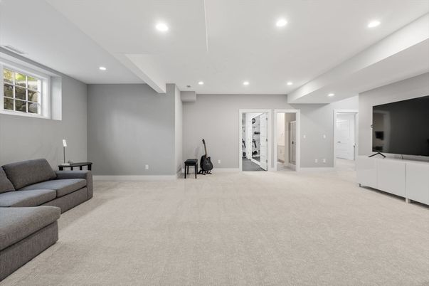 Interior, Living room, Recessed Lighting