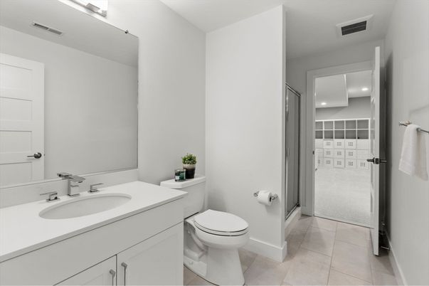 Bathroom, Interior, Recessed Lighting