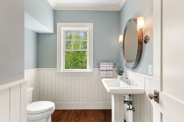 Bathroom, Interior, Wood Texture Flooring