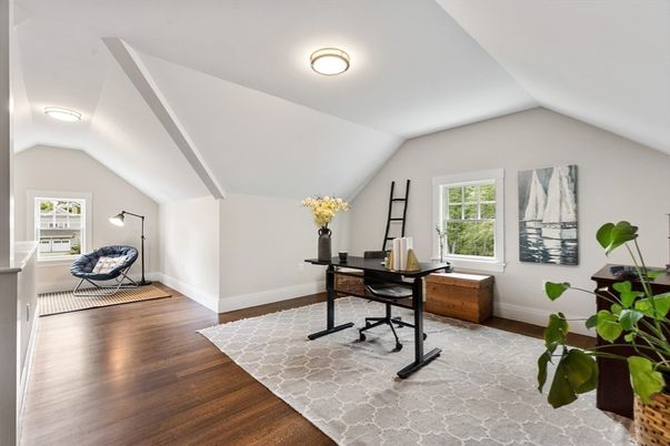 Home Office, Interior, Wood Texture Flooring