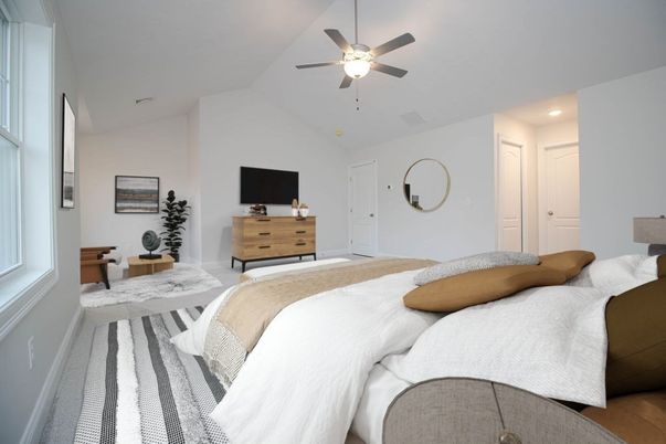Bedroom, Interior, Recessed Lighting