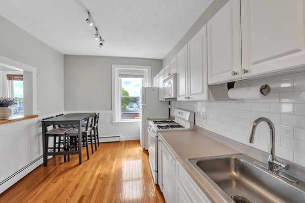 Interior, Kitchen, Wood Texture Flooring