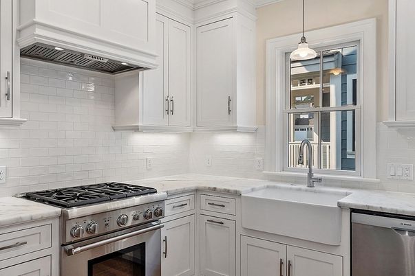 Interior, Kitchen, Pendant Lights, Stainless Steel Appliances