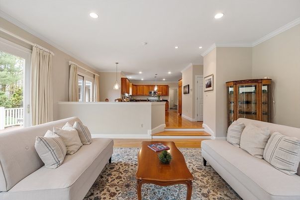 Interior, Kitchen, Living room, Pendant Lights, Recessed Lighting, Stainless Steel Appliances, Wood Texture Flooring