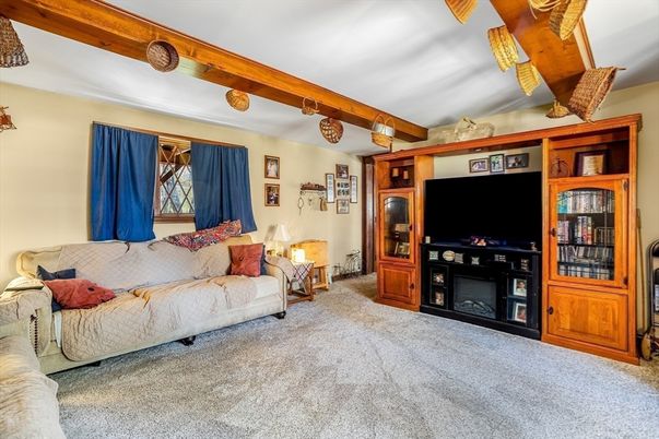 Interior, Living room, Wooden Beams