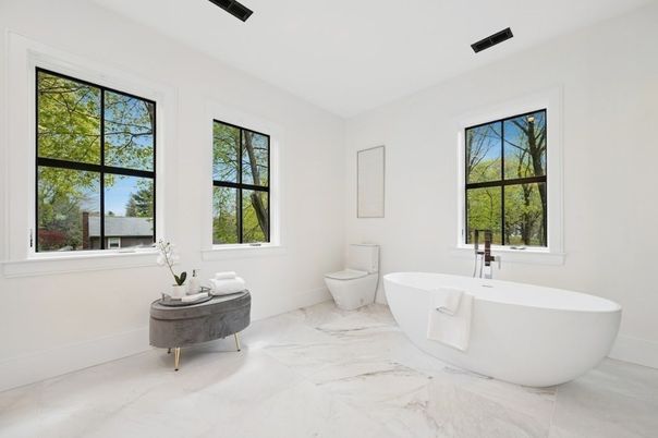 Bathroom, Free Standing Baths, Interior, Marble