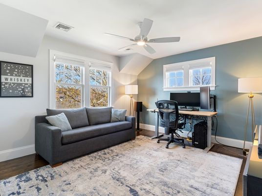 Home Office, Interior, Wood Texture Flooring