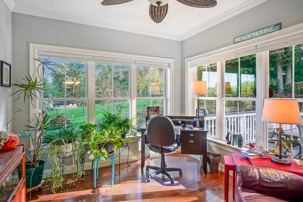 Home Office, Interior, Wood Texture Flooring
