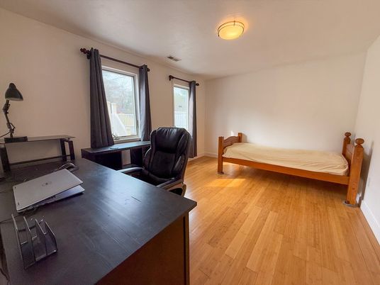 Bedroom, Interior, Wood Texture Flooring