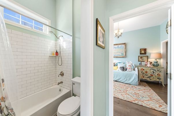 Bathroom, Bedroom, Chandelier, Interior, Wood Texture Flooring