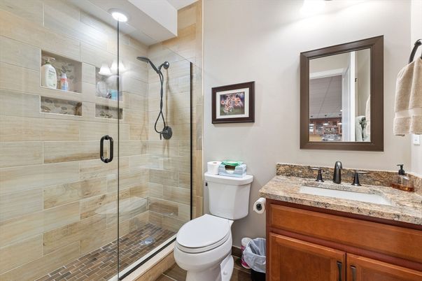 Bathroom, Glass Shower, Interior