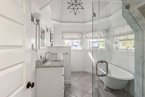 Bathroom, Free Standing Baths, Glass Shower, Interior