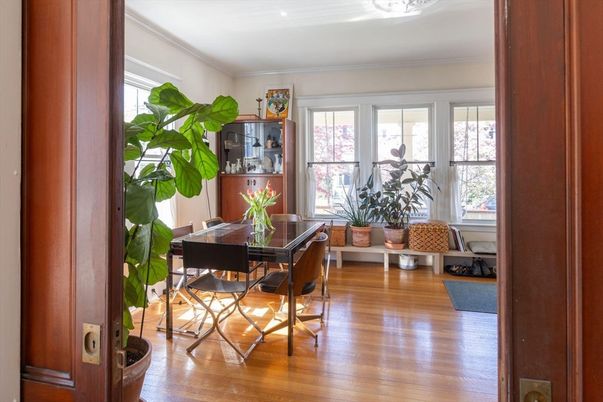 Dining room, Interior, Wood Texture Flooring