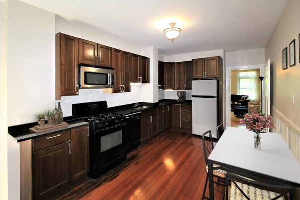 Interior, Kitchen, Wood Texture Flooring