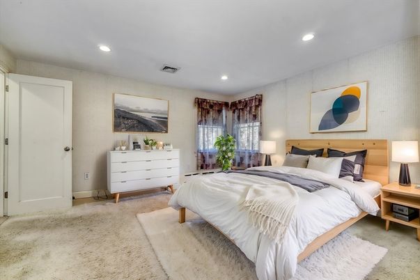 Bedroom, Interior, Recessed Lighting