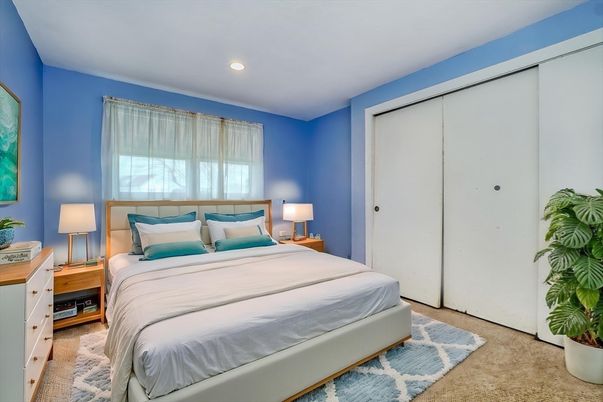 Bedroom, Interior, Recessed Lighting