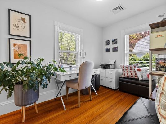 Home Office, Interior, Wood Texture Flooring