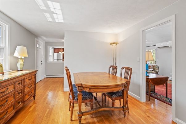 Dining room, Interior, Wood Texture Flooring