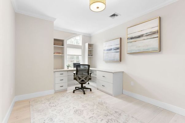 Home Office, Interior, Wood Texture Flooring