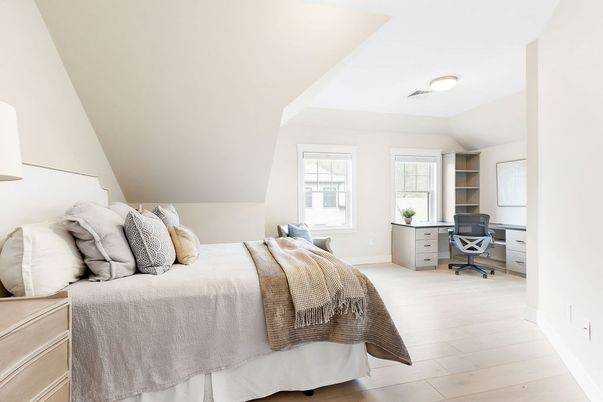 Bedroom, Home Office, Interior, Wood Texture Flooring