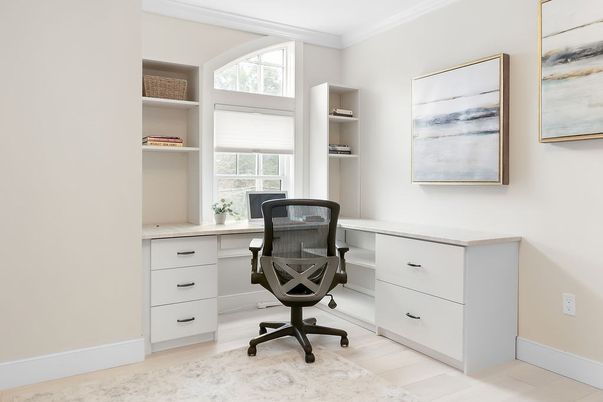 Home Office, Interior, Wood Texture Flooring