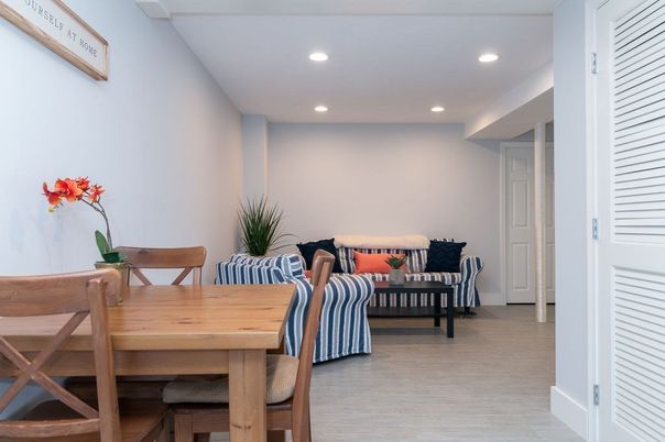 Dining room, Interior, Living room, Recessed Lighting