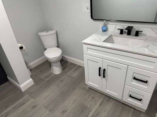 Bathroom, Interior, Wood Texture Flooring