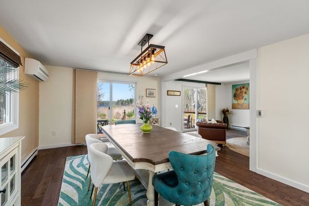 Dining room, Interior, Wood Texture Flooring