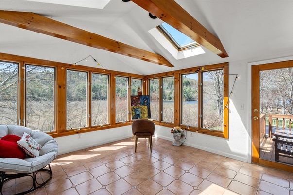 Interior, Sun Room, Wooden Beams