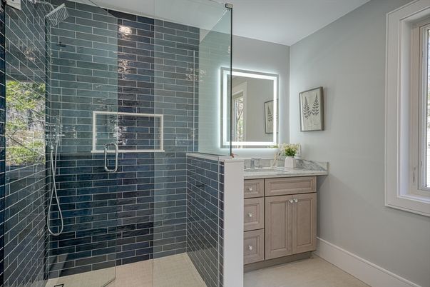 Bathroom, Glass Shower, Interior