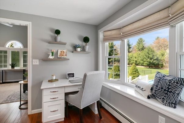 Home Office, Interior, Wood Texture Flooring